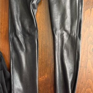 Sleek Black Faux Leather Pants